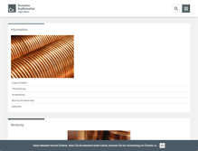 Tablet Screenshot of kupferinstitut.de